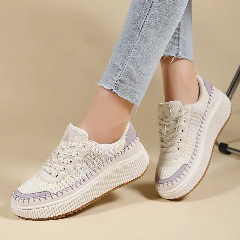 Bruine schoenen Dames Flats He - Home Gym Dimensions recensie en prijs