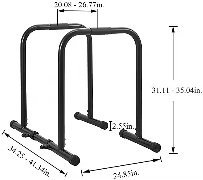 Sport Parallettes Heavy Duty D - Dip Station Parallel recensie en prijs