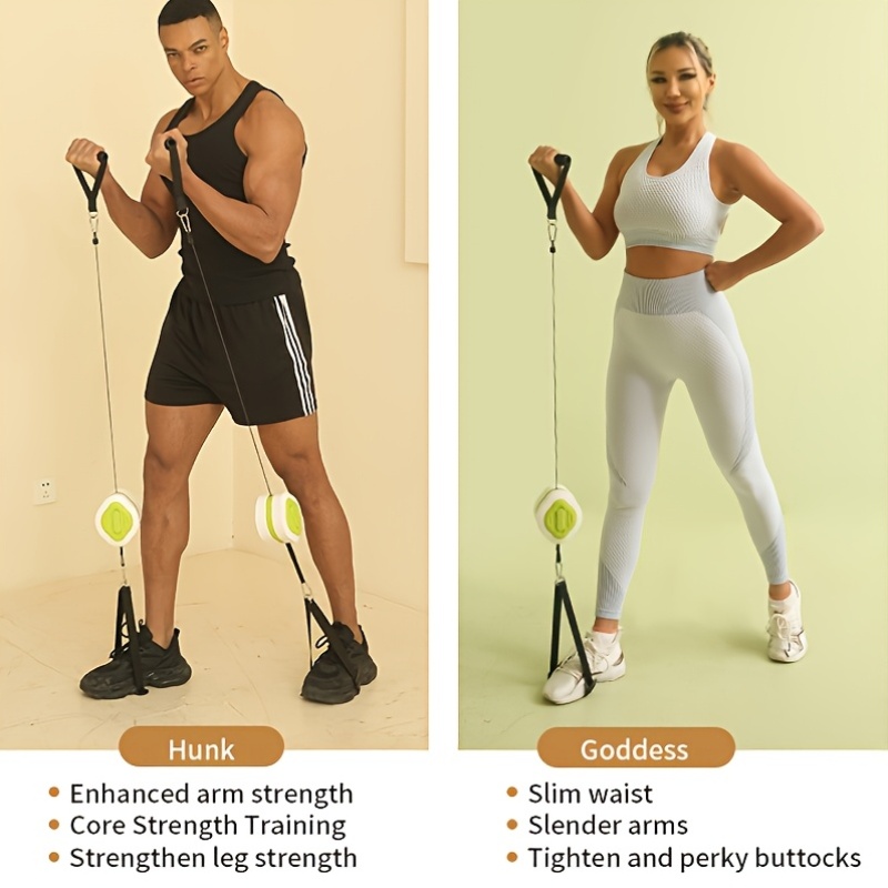 Draagbare intrekbare kabeltrai - Home Gym Cable recensie en prijs