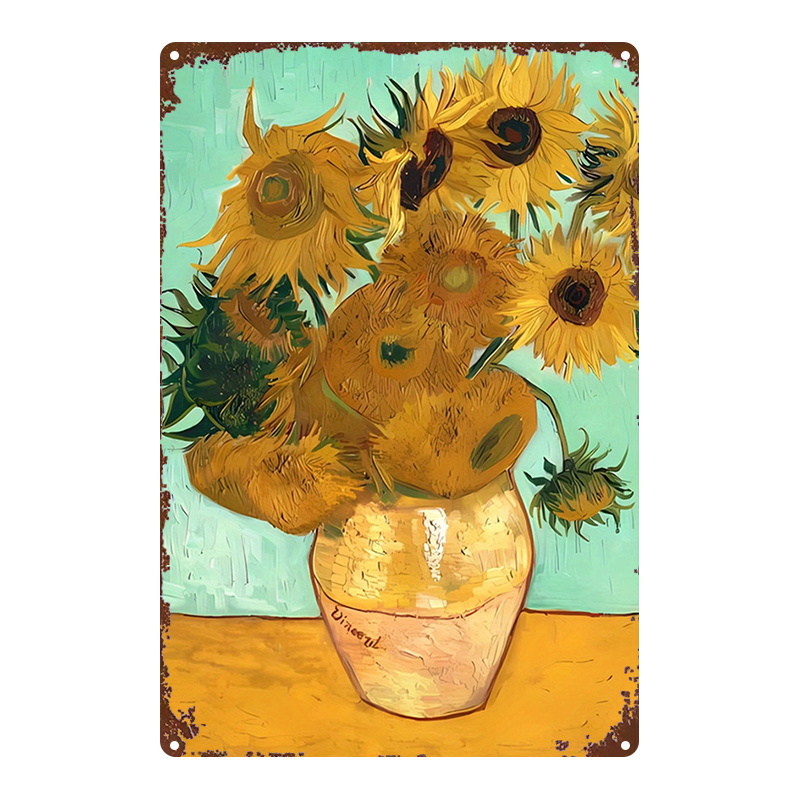 Van Gogh Zonnebloemen metalen  - Home Gym Icon recensie en prijs